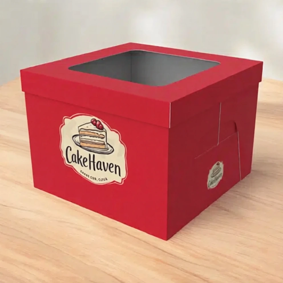 6 inch Cake Box with Window - Image 3